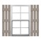 Ekena Millwork 12-in. W x 59-in. H Mid-America Vinyl, Standard Size Three Board Spaced Shutters, 008 - Clay, PR 00031259008 - alternate 1